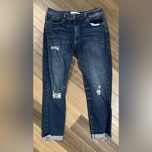 KanCan High Rise Distressed Skinny Jean(KC8554D)